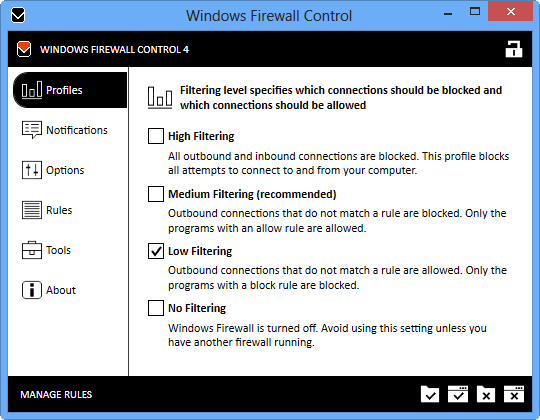 Windows Firewall Control圖片 防火墻工具 Windows Firewall Control 6.9.9.9 多語言免費版