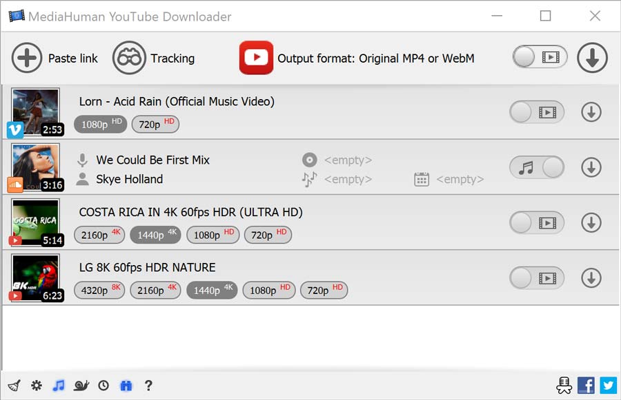 MediaHuman YouTube Downloader圖片 YouTube視頻下載器 MediaHuman YouTube Downloader 3.9.9.69 x64 多語言版