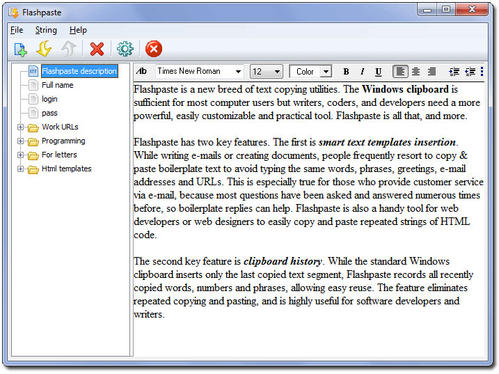 Windows 剪貼板增強(qiáng)工具 Flashpaste 6.4 中文多語(yǔ)免費(fèi)版