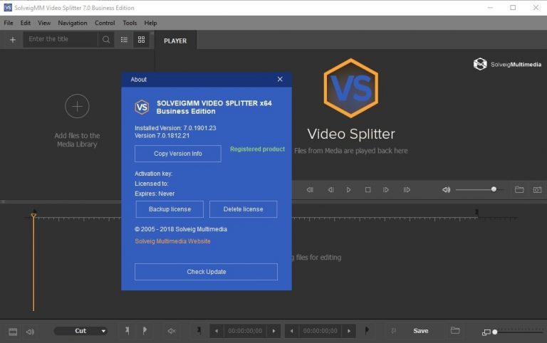 SolveigMM Video Splitter Business 視頻編輯器SolveigMM Video Splitter vBusiness 綠色破解版