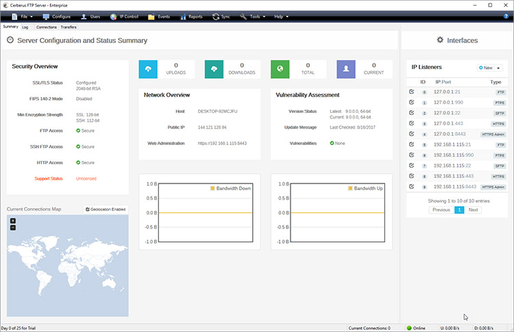 Cerberus-FTP-Server-Sample ftp服務(wù)器管理 Cerberus FTP Server Enterprise v12.11.6 ftp上傳工具