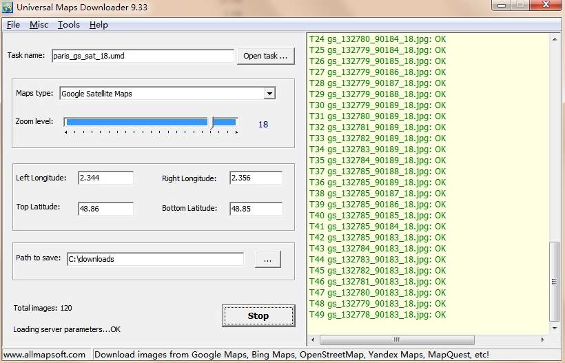 通用地圖下載器 AllMapSoft Universal Maps Downloader