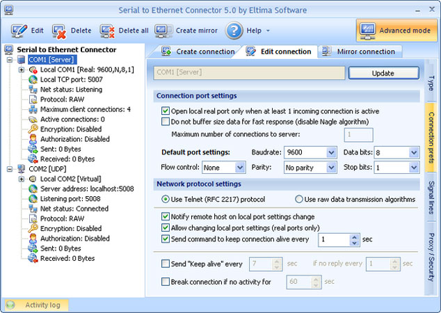 Eltima Software Serial to Ethernet Connector 8.0.1203 串口共享軟件