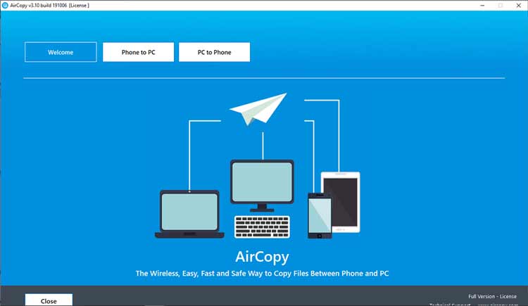 手機和PC無線傳輸工具Aircopy 3.10 Build 191006 破解版