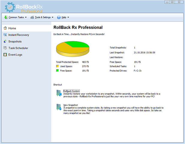 Windows系統(tǒng)還原 Rollback Rx Pro 12.0 / Server 3.3 下載