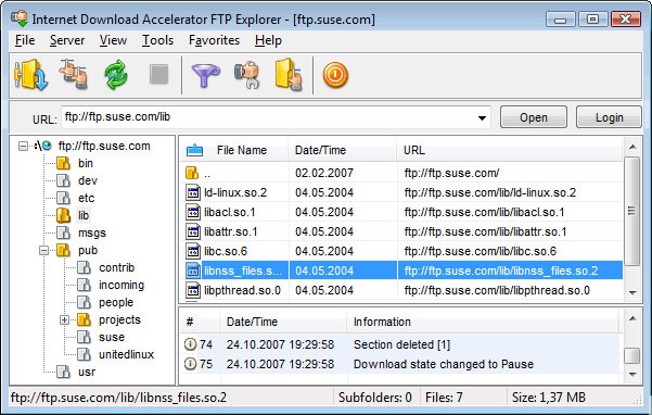 Internet Download Accelerator界面 下載加速器 Internet Download Accelerator Pro 7.01多語言版