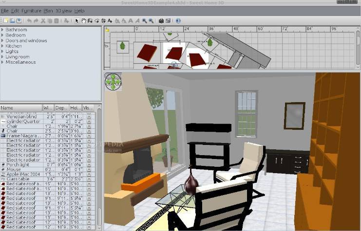 室內(nèi)裝潢設(shè)計軟件 Sweet Home 3D 室內(nèi)裝潢設(shè)計軟件 Sweet Home 3D 7.5 Win /macOS 多語言免費(fèi)版