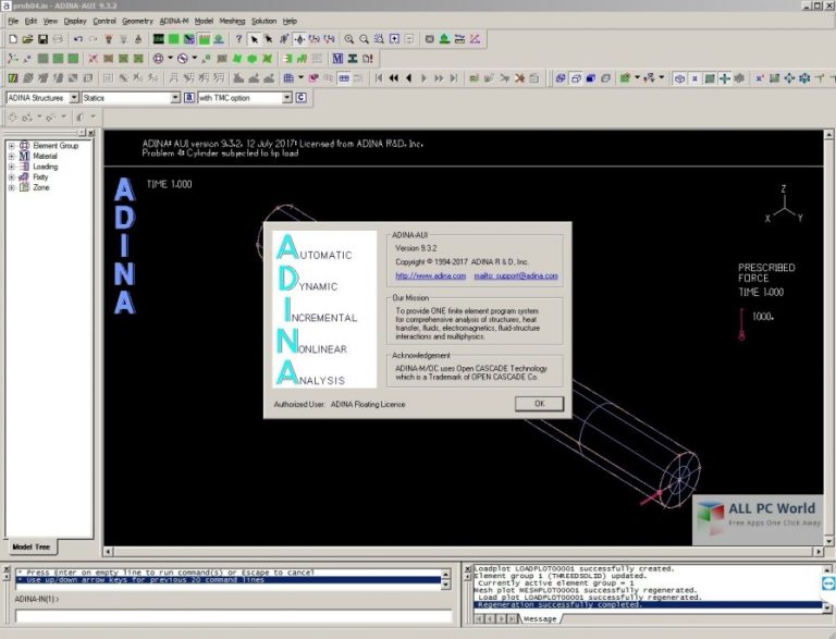 ADINA System仿真模擬分析軟件 ADINA System v9.7.2 Windows/Linux 仿真模擬分析軟件