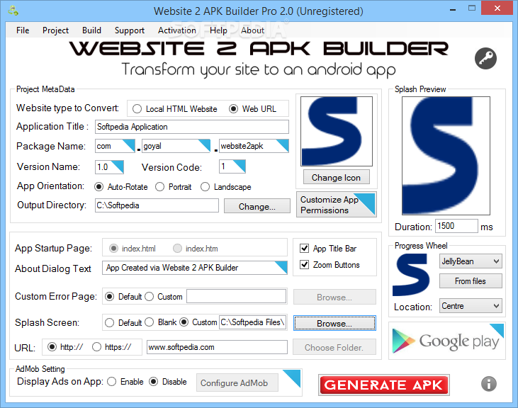 Website 2 APK Builder 一鍵制作APK Website 2 APK Builder Pro破解版下載