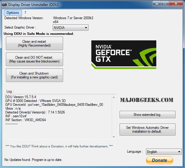 顯卡驅(qū)動卸載Display Driver Uninstaller (DDU) 顯卡驅(qū)動卸載 Display Driver Uninstaller (DDU) 18.0.7.7 中文便攜版