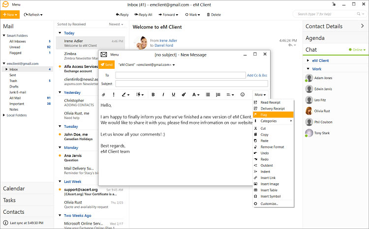 郵件客戶端軟件eM Client 郵件客戶端軟件 eM Client Pro 9.0.1361 多語言版下載