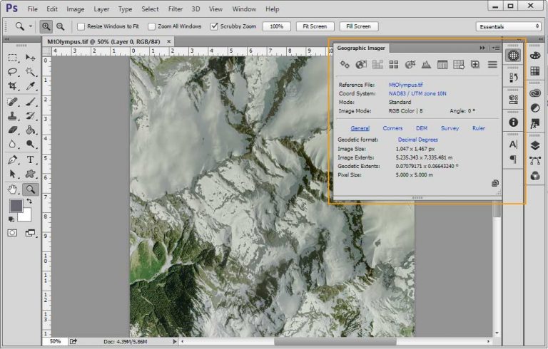 Avenza Geographic Imager PS插件 地理成像工具 Avenza Geographic Imager v6.6 Win/macOS破解版