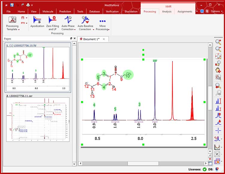 MestReNova-Sample 核磁譜圖分析處理系統(tǒng) Mestrelab Research Mnova 14.2.3 Win/macOS