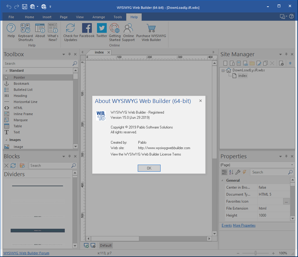 WYSIWYG Web Builder 所見即所得網(wǎng)頁設(shè)計軟件 WYSIWYG Web Builder 17.1.4 破解版下載