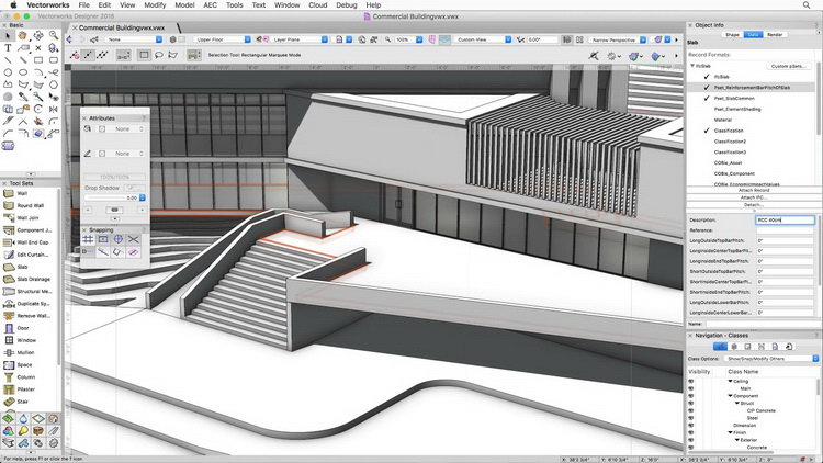 建筑設計軟件 Vectorworks操作界面 建筑設計軟件 Vectorworks 2022 SP2.1 For Win/macOS 激活版