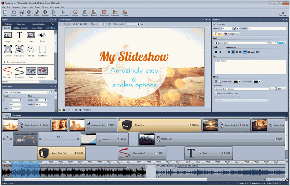 AquaSoft SlideShow 幻燈片 電子相冊制作工具 AquaSoft SlideShow v15.2.05 便攜版下載