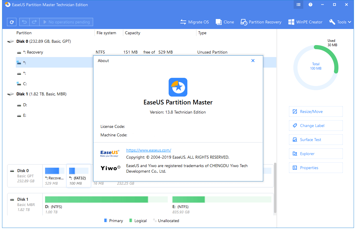 EaseUS-Partition-Master-screen 分區(qū)管理軟件 EaseUS Partition Master + WinPE 16.0 激活版下載