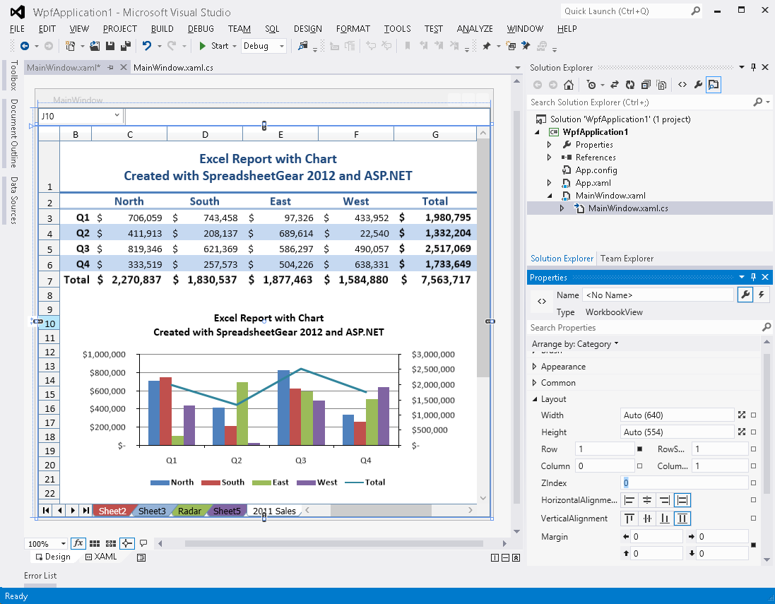 SpreadsheetGear For .net Excel增強(qiáng)工具SpreadsheetGear For .NET 電子表格組件
