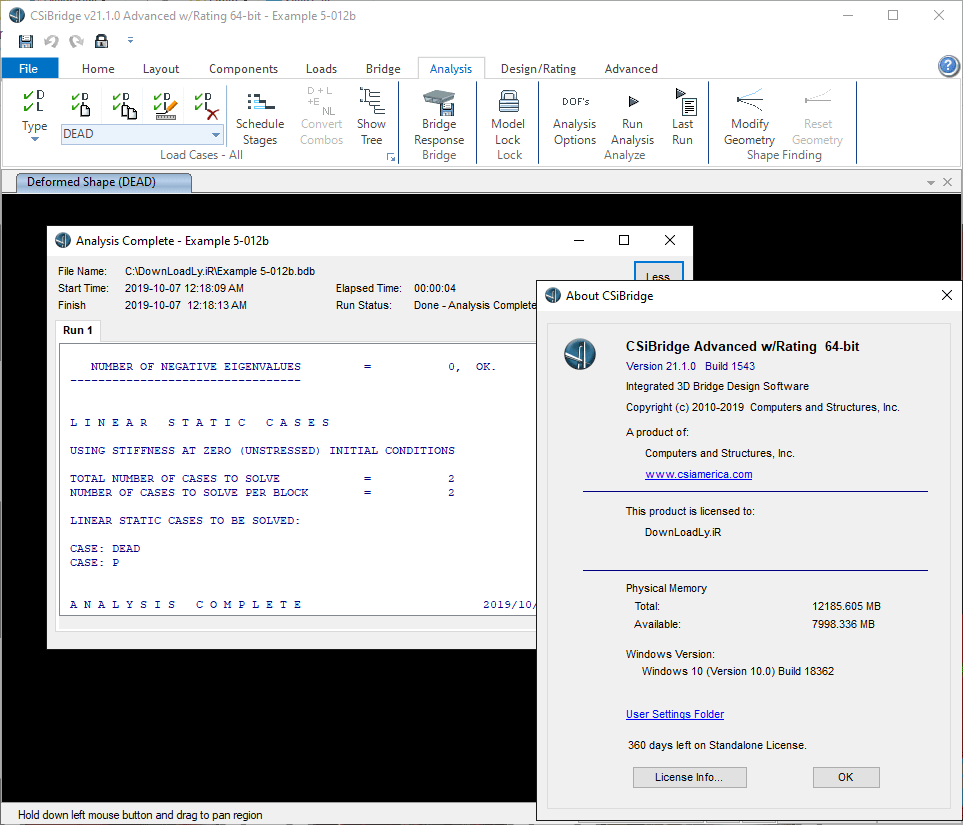 CSiBridge Advanced 橋梁建模軟件 CSiBridge Advanced w / Rating 23.2.0 build 1738 x64