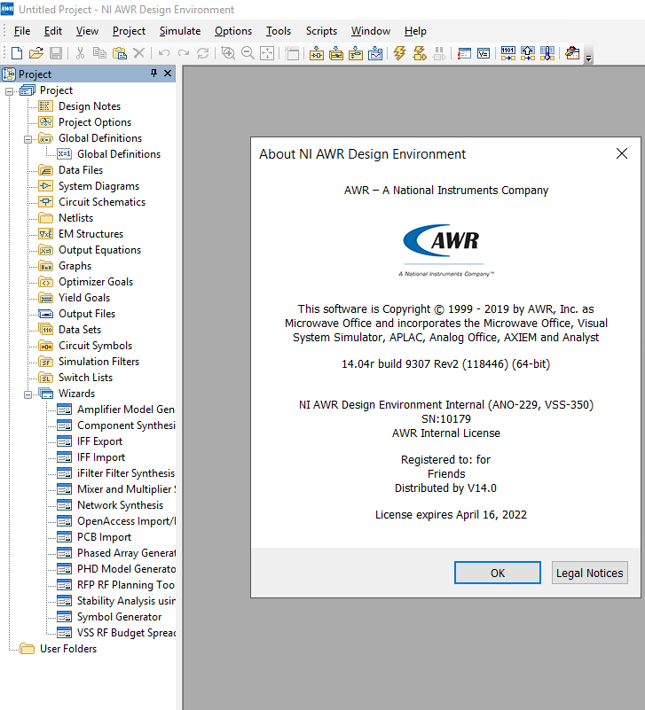 NI AWR Design Environment 電子設(shè)計自動化平臺 NI AWR Design Environment 17.01R x64