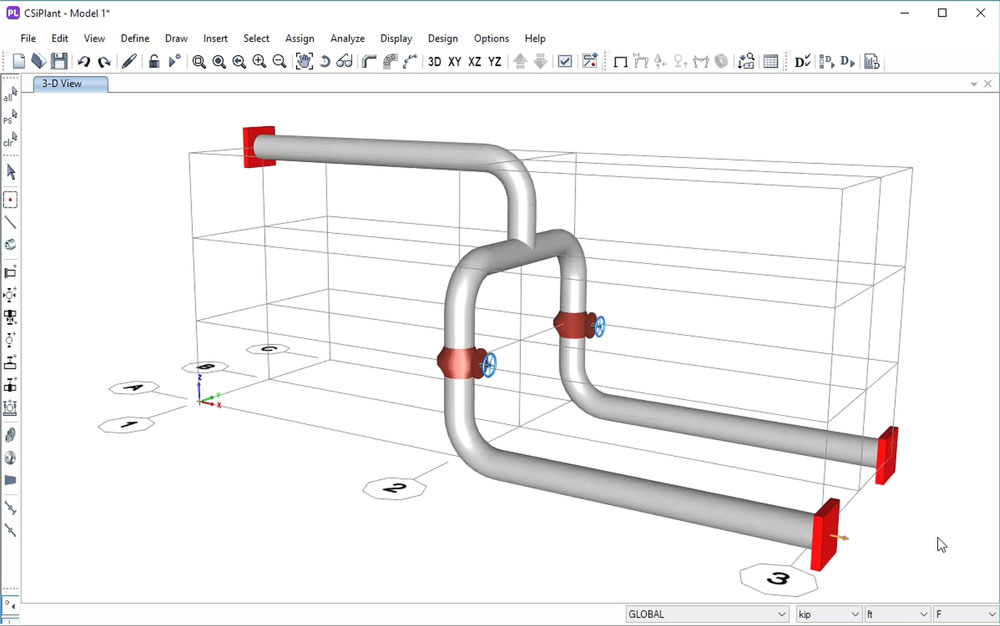 CSI CSiPlant圖片 管道應(yīng)力分析 CSI CSiPlant 6.2.0 Build 785 x64 激活版