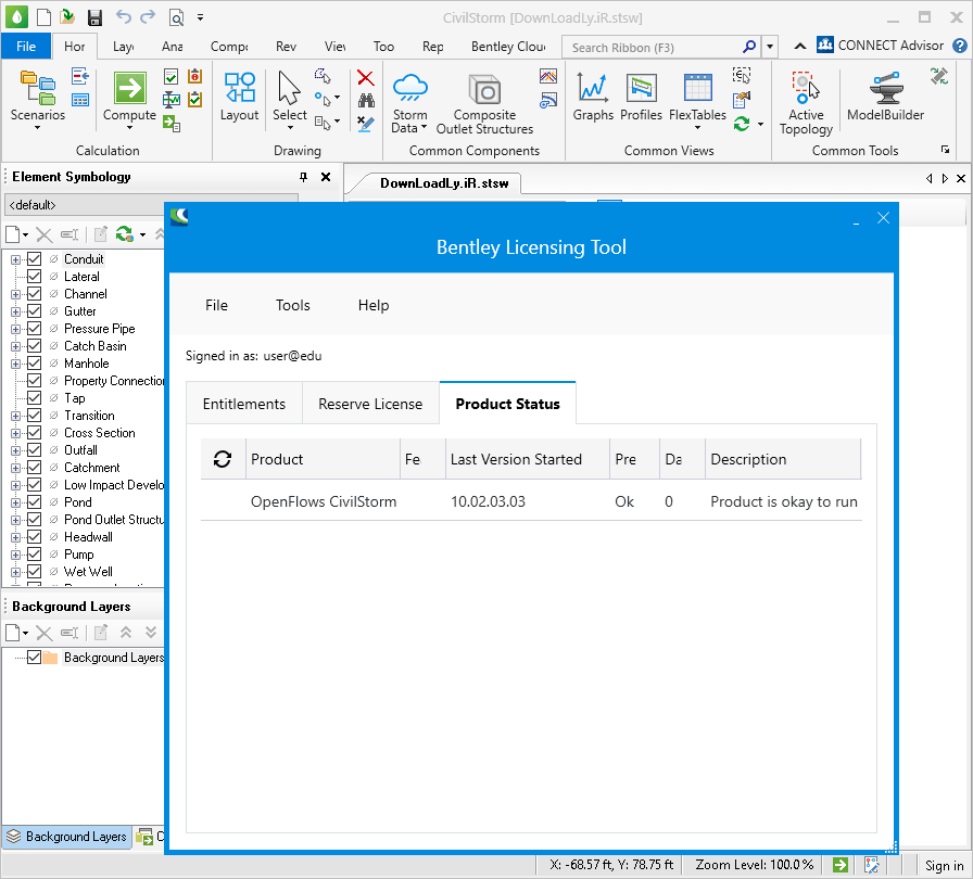CivilStorm圖片 水力和水文軟件 OpenFlows CivilStorm CONNECT 版 v10.03.03.44 x64