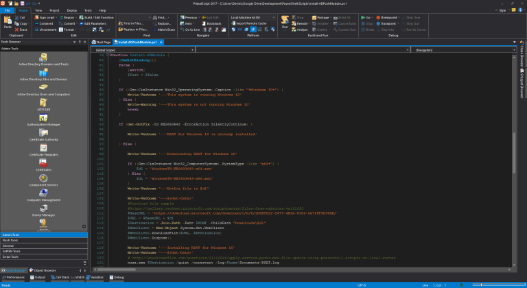 代碼編輯器 SAPIEN PrimalScript界面 代碼編輯器 SAPIEN PrimalScript 2021 v8.0.157 x64