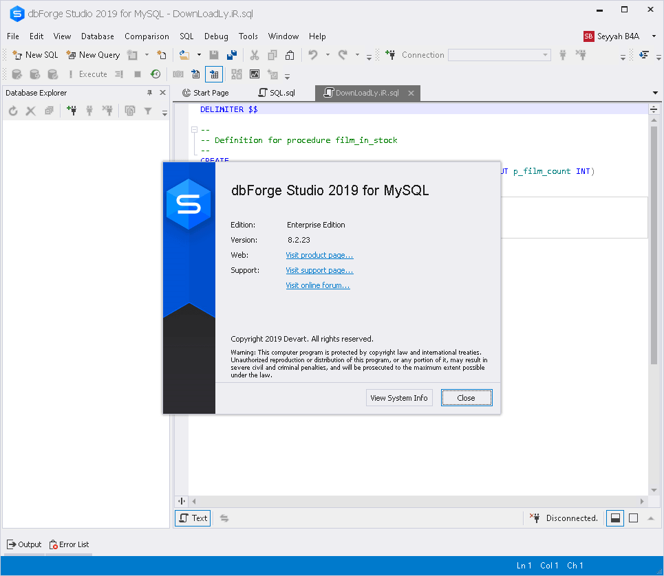 Devart dbForge Studio激活 數(shù)據(jù)庫(kù)管理工具 Devart dbForge Studio 6.0 For MySQL/SQL/Oracle 2021-10
