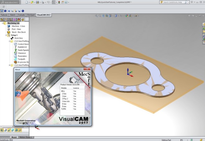 CAD設(shè)計(jì)軟件 MecSoft VisualCAM/CAD 2022 for SOLIDWORKS 破解版