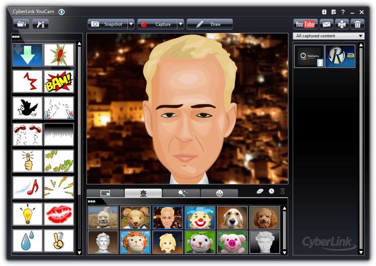 攝像頭特效軟件 Cyber??Link YouCam Deluxe 10.1 中文版
