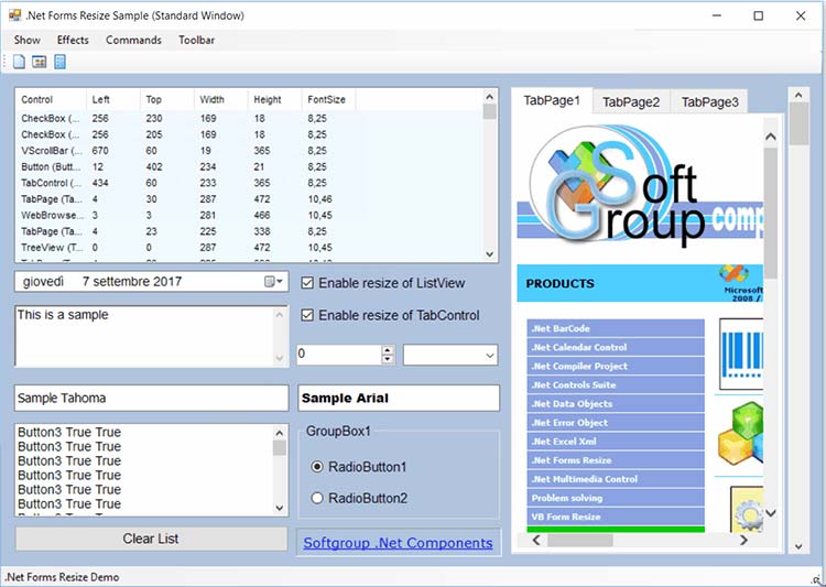 Softgroup .Net Forms Resize 11.0 表單大小調(diào)整組件