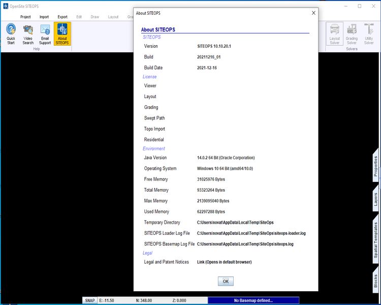 土地開(kāi)發(fā)軟件 OpenSite SITEOPS 10.10.20.1