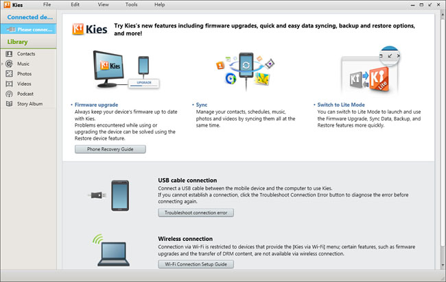 Samsung Kies 3.2 Win/ 3.1 macOS 三星手機(jī)PC同步工具