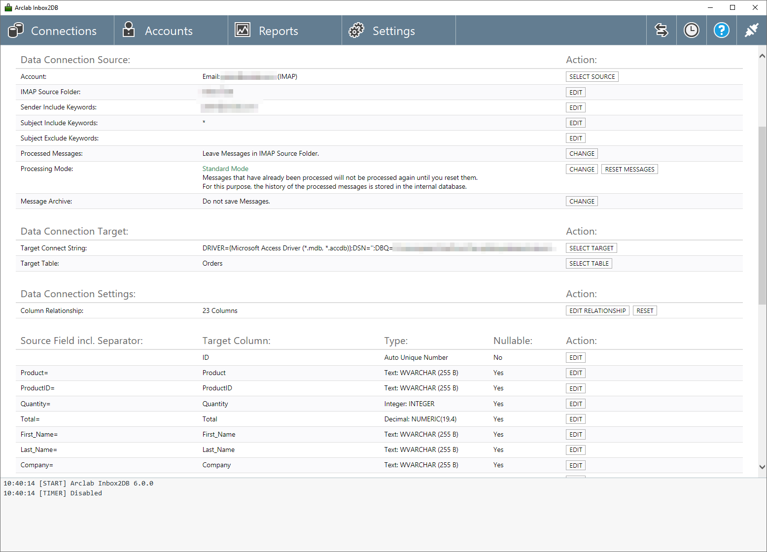 電子郵件自動化解決方案 Arclab Inbox2DB 6.4