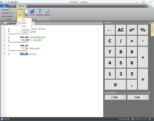 桌面計(jì)算器 Schoettler CalcTape Business 6.0.8.1多語(yǔ)言版