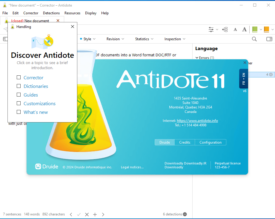 Antidote 11 v6 寫作輔助軟件