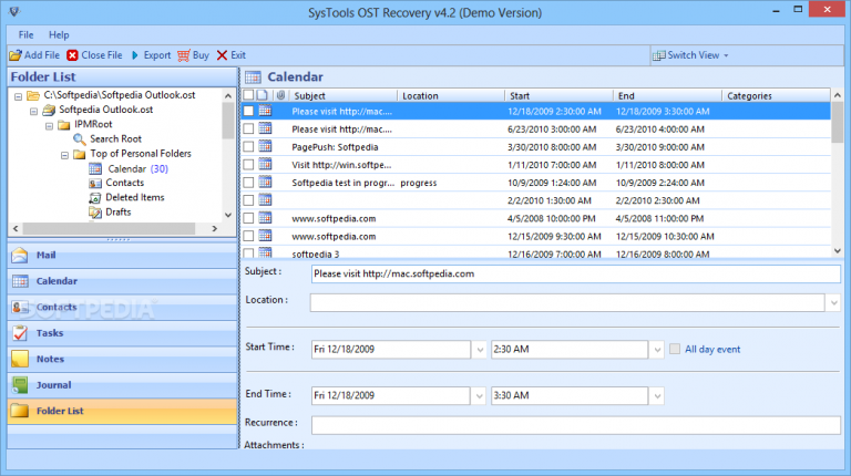 SysTools OST Recovery 9.0 / Pro 3.0