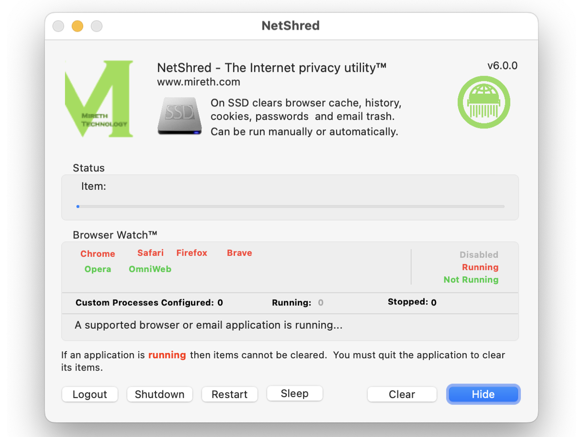 NetShred X v6.0.4 網(wǎng)絡(luò)緩存清理軟件