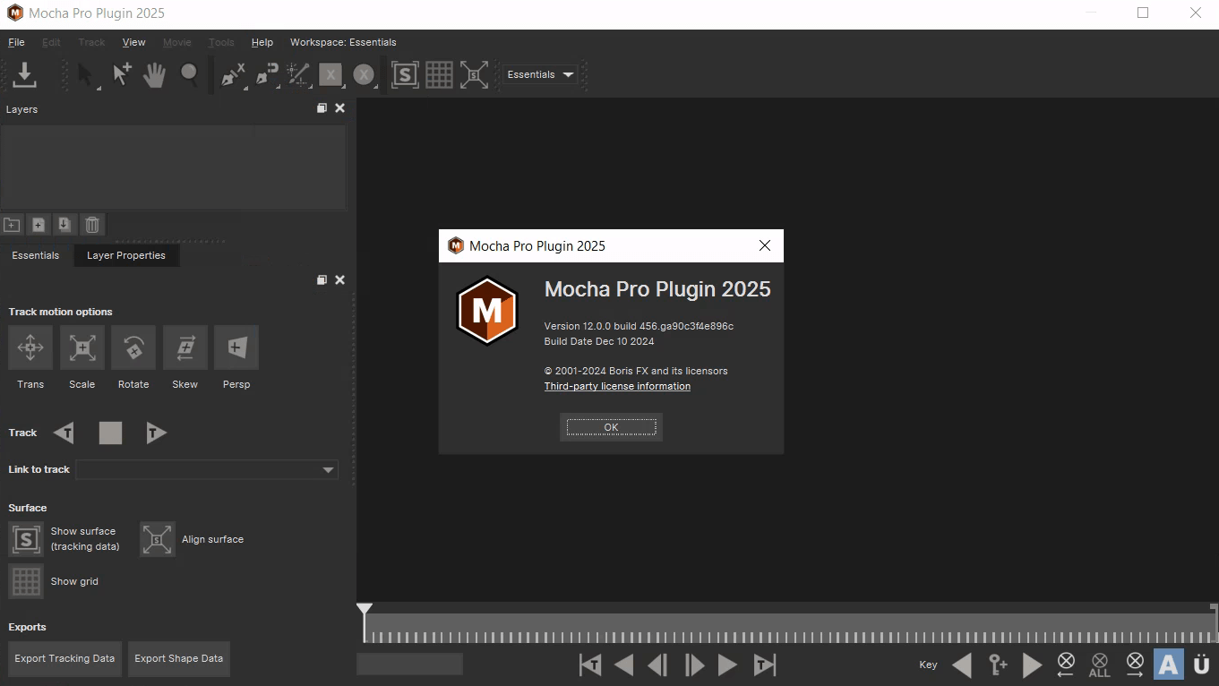 Boris FX Mocha Pro 2025 v12.5.1 + Plugins 平面跟蹤攝像機插件