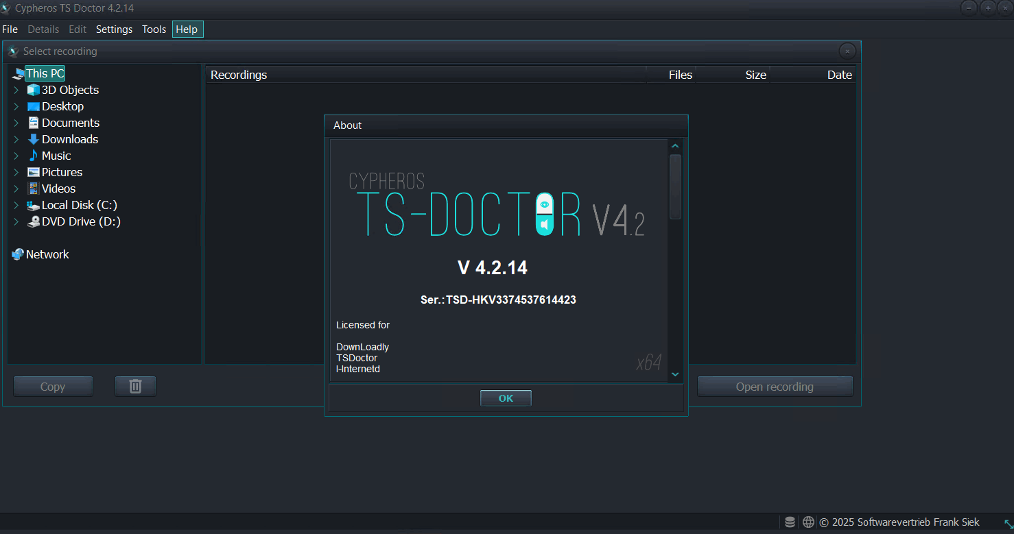 Cypheros TS-Doctor 4.2.14 TS流媒體修復(fù)中文版
