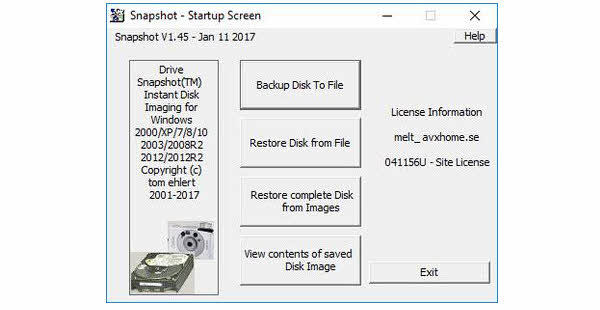 Drive SnapShot 備份與恢復(fù)工具