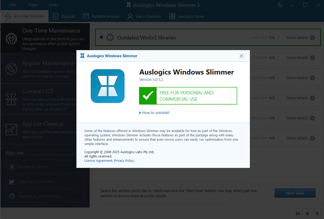 Auslogics Windows Slimmer系統(tǒng)瘦身軟件